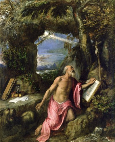 St. Jerome by Tiziano Vecelli